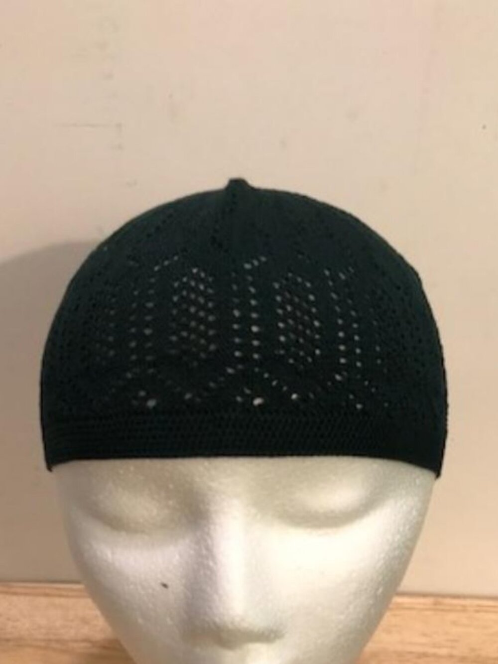 Back To School Turkish Knit Cotton Kufi Mercan Skull Cap Dark Green